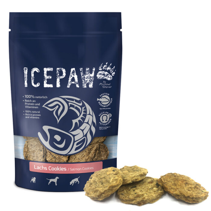 ICEPAW Lachs Cookies – ciasteczka z łososia i białych ryb (100g)