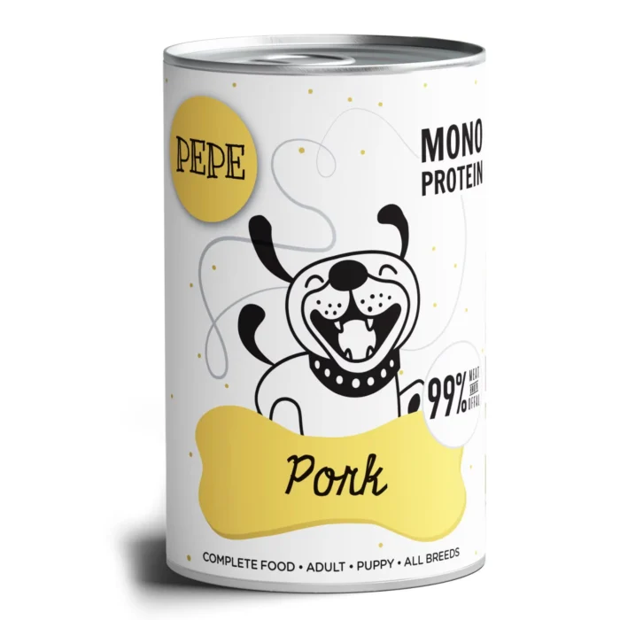 Paka Zwierzaka – Pepe – Mono Protein Pork (Wieprzowina) 12x400g