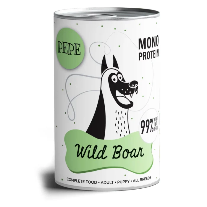 Paka Zwierzaka – Pepe – Wild Boar Protein (dziczyzna) 12x400g