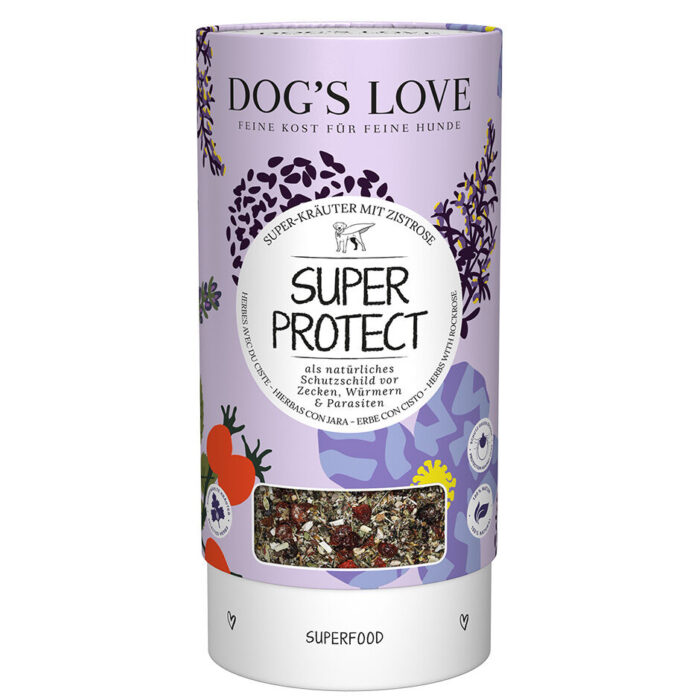 DOG'S LOVE Super Protect - zioła dla psa z czystkiem dla ochrony przed kleszczami (70g)