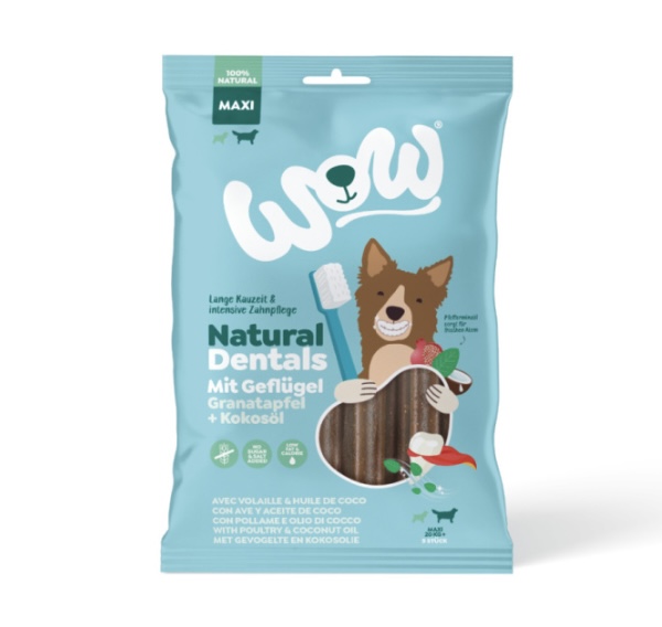 WOW Natural Dentals Maxi - gryzaki dentystyczne dla psa (275g)