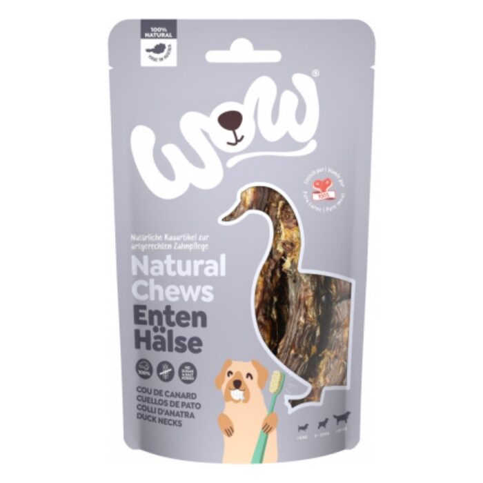 WOW Natural Chews Entenhӓlse – suszone szyje kacze (250g)