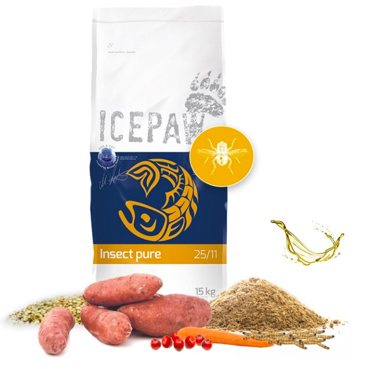 ICEPAW Insect pure karma z owadów dla dorosłych psów (15 kg)