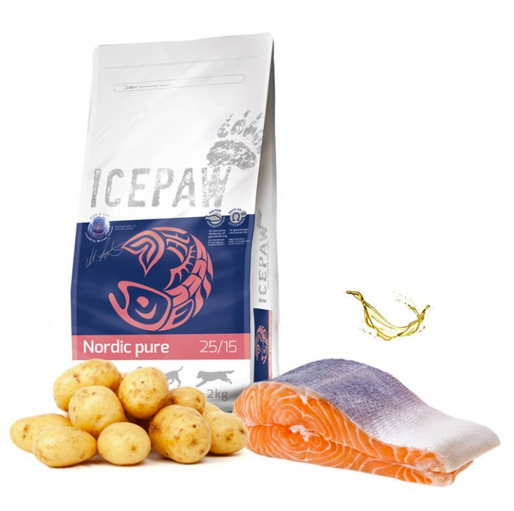 ICEPAW Nordic Pure łosoś karma dla dorosłych psów (2 kg)