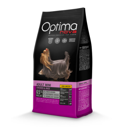 Optimanova Adult Mini Chicken & Rice – karma dla dorosłych psów małych ras 2 kg